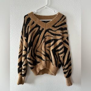 Boutique animal print sweater